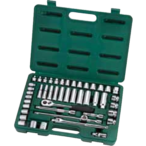 09016 SATA Socket Set 47pc, 3/8", 8kg, Metric & S.A.E.